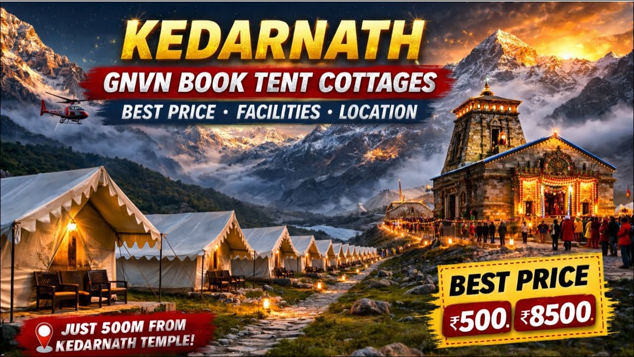 gmvn kedarnath online booking | How To Book GMVN Tent cottages In Kedarnath 2026 ? Kaise kare 2026 