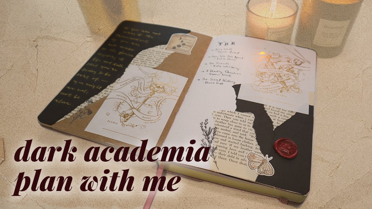 DARK ACADEMIA PLAN WITH ME | September 2021 Bullet Journal Setup