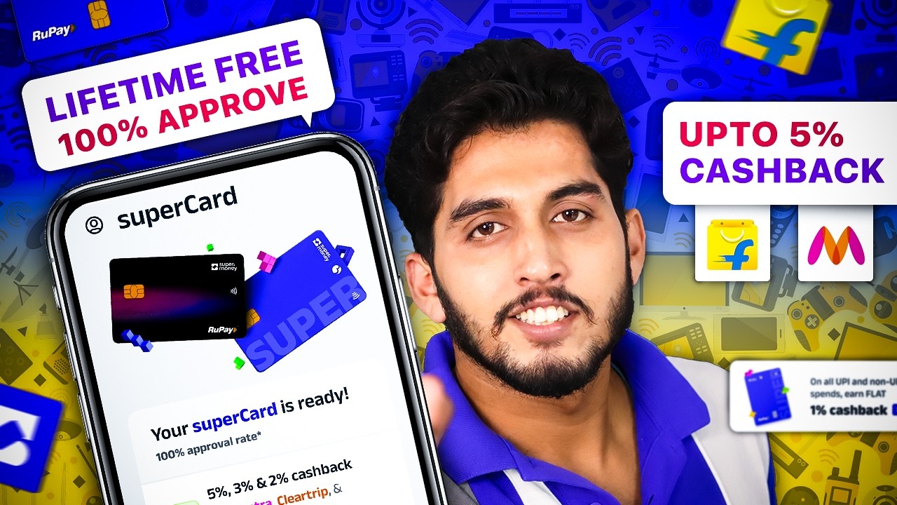 Flipkart Supercard EMI Credit Card | Free Credit Card With 100% Approval | 5% Cashback