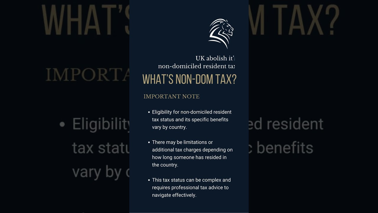 What is Non-Dom Tax