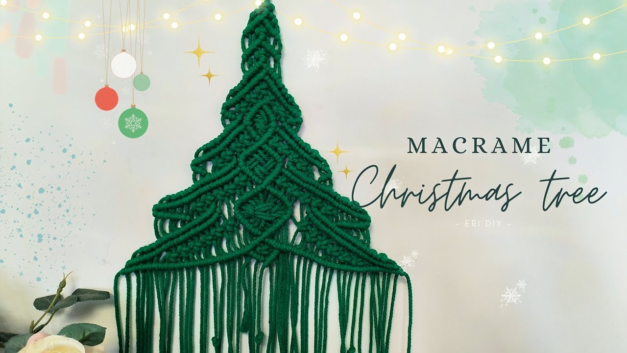 Diy macrame Christmas tree || Christmas decorations || Macrame tutorials