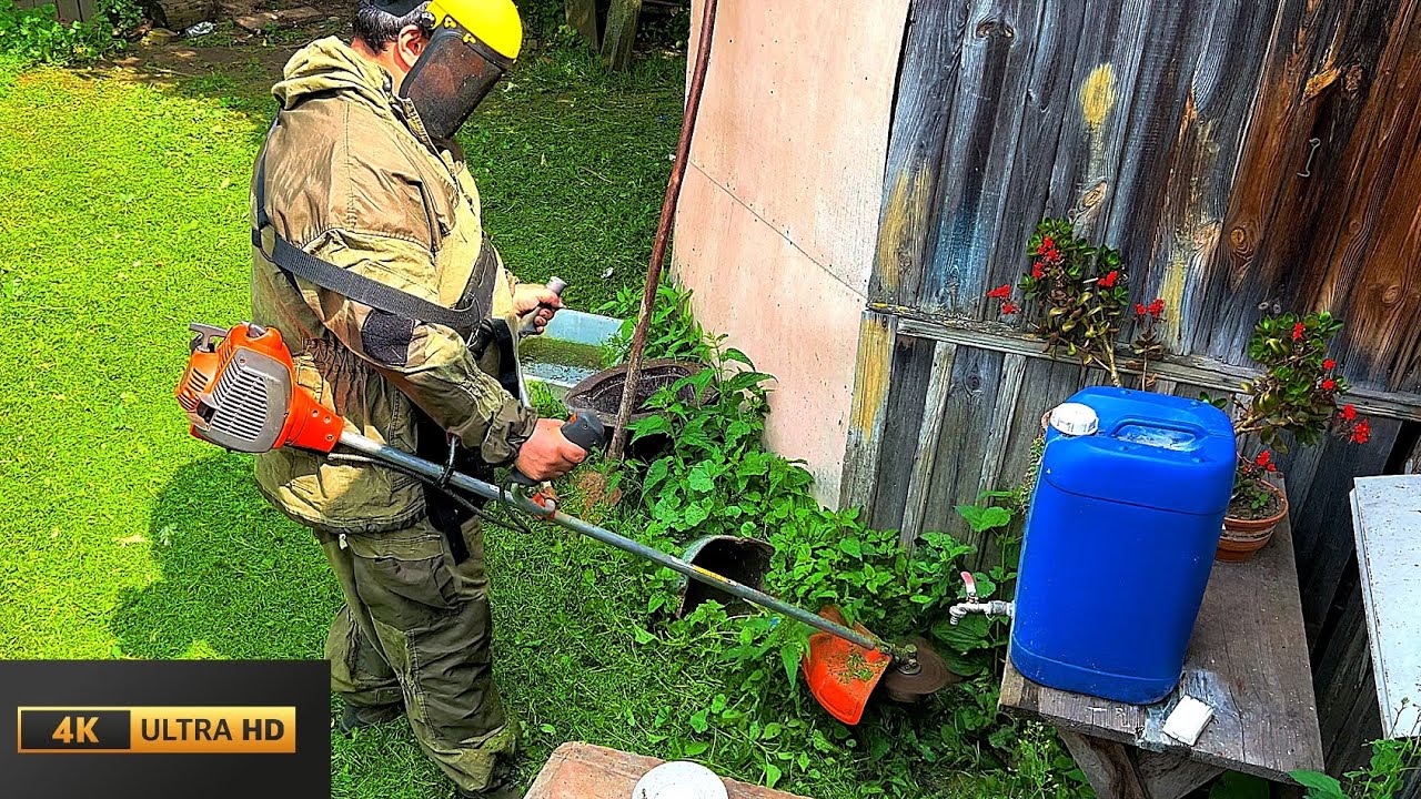 Reviving Our Broken Husqvarna 128R Scythe After 5 Years - A Grass-Cutting Comeback!