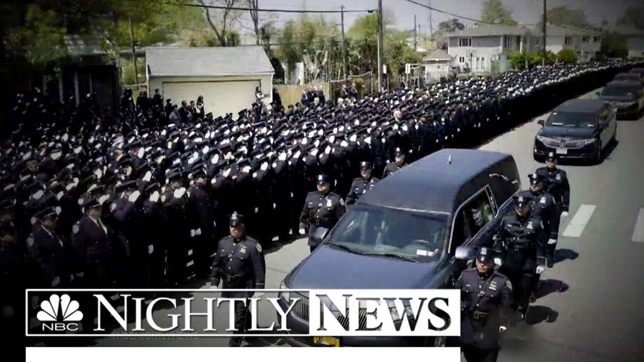 Thousands Mourn NYPD Officer Brian Moore At Funeral | NBC Nightly News