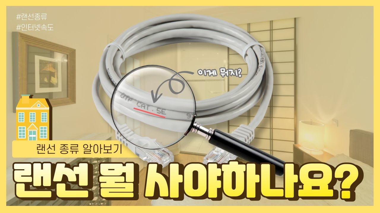 랜선 뭘 사야하나요???