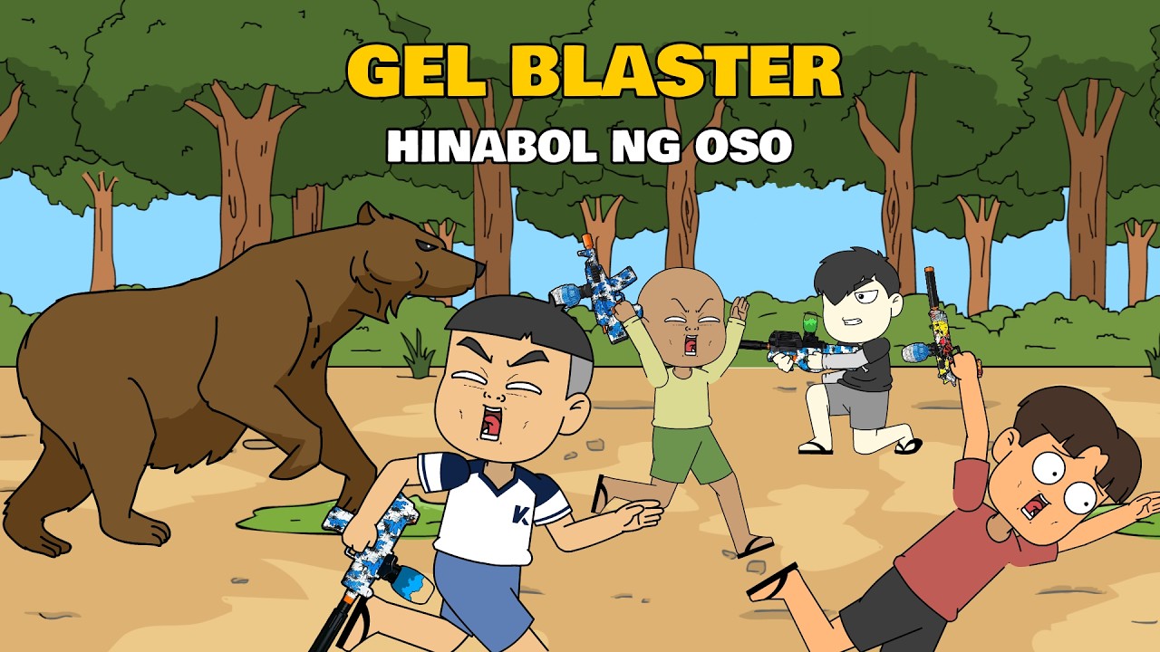 BARILAN: LABANAN NG GEL BLASTER 2 (HINABOL NG OSO) | PINOY ANIMATION