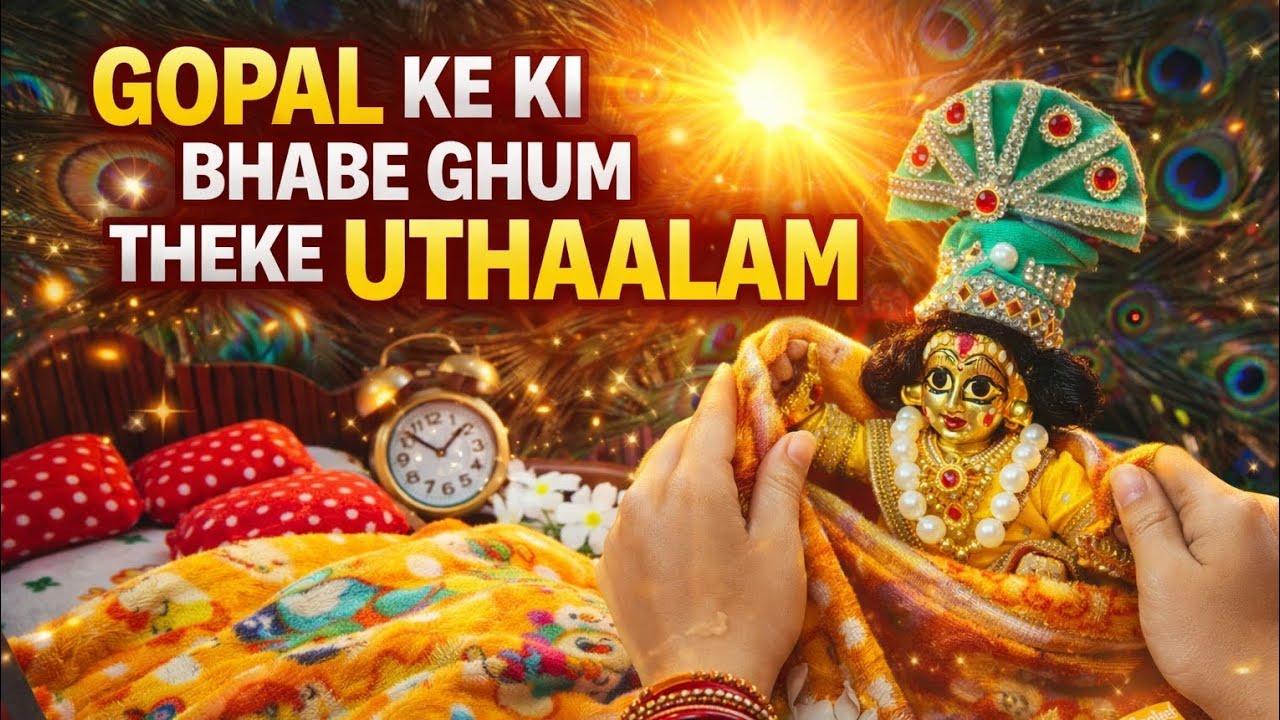 🌞 Laddu Gopal Morning Seva | গোপালকে সকালে কীভাবে জাগাবেন | Gopal Uthapan Vidhi |  @PayelKundu-9 