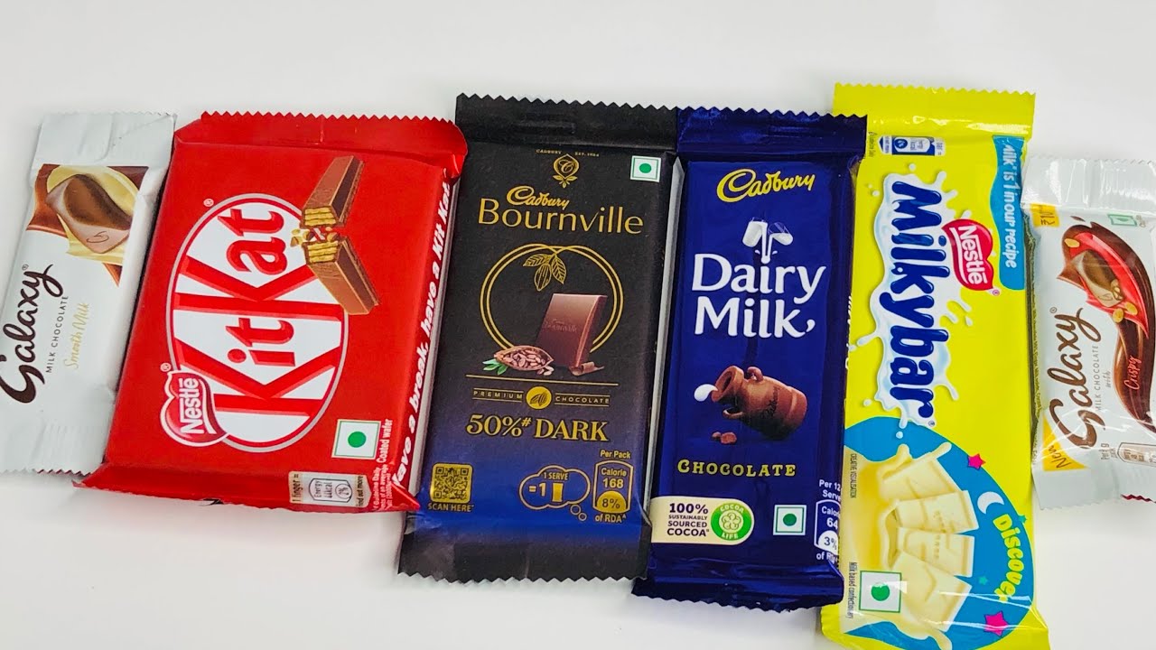 Biggest haul of chocolates Kitkat, Cadbury, Milkybar, Dairy Milk, Bournville, Galaxy chocolates