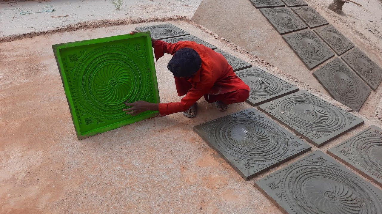 These Peoples Makes Money from this skill | Cement & Concrete Tiles Making