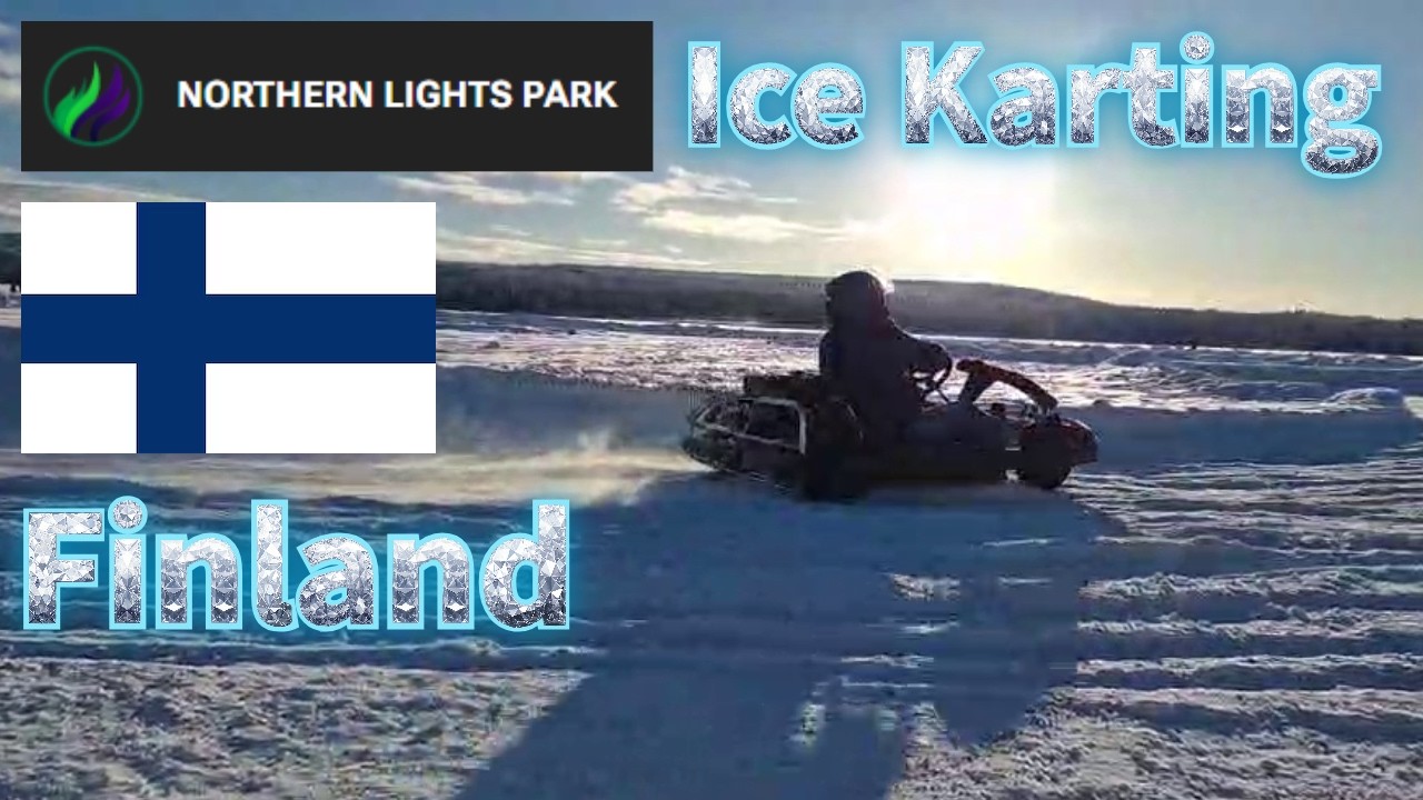 Ice karting - Frozen Lake - Northern Lights Park - Finland