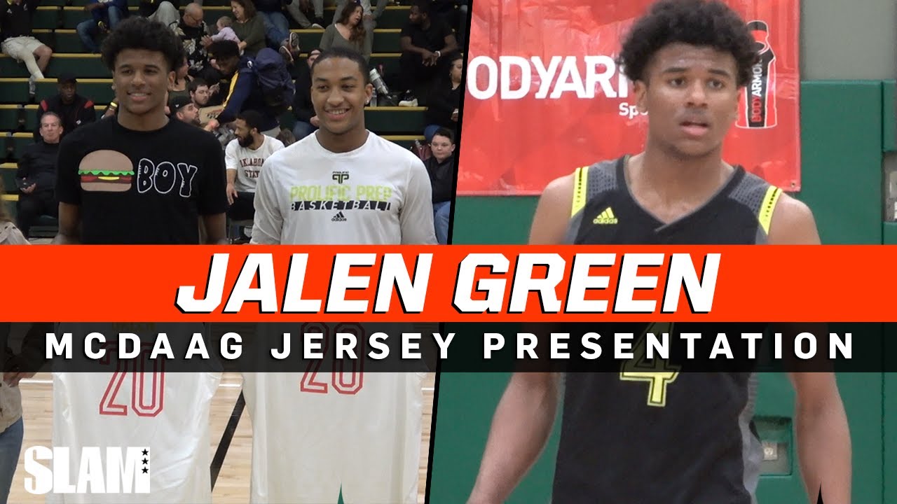 Jalen Green gets McDAAG jersey and then GOES OFF! 🦄