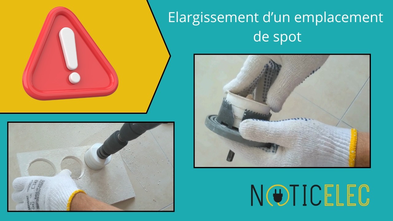 Elargissement d’un emplacement de spot en autoconstruction