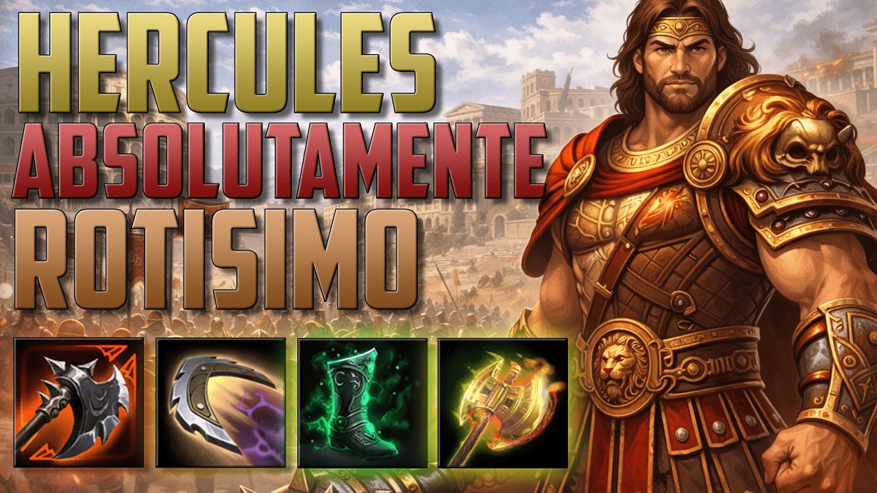 💪🦁 HÉRCULES: EL MEJOR SOLOLANER DEL PARCHE HACE UN DAÑO INSANO. SMITE 2 RANKED