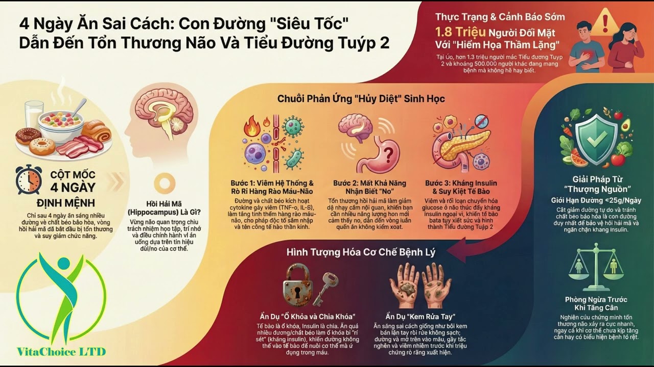 Ăn Uống Sai Cách Sau 4 Ngày - TỪ NÃO ĐẾN TIỂU ĐƯỜNG TUÝP 2 - 25/02/2026