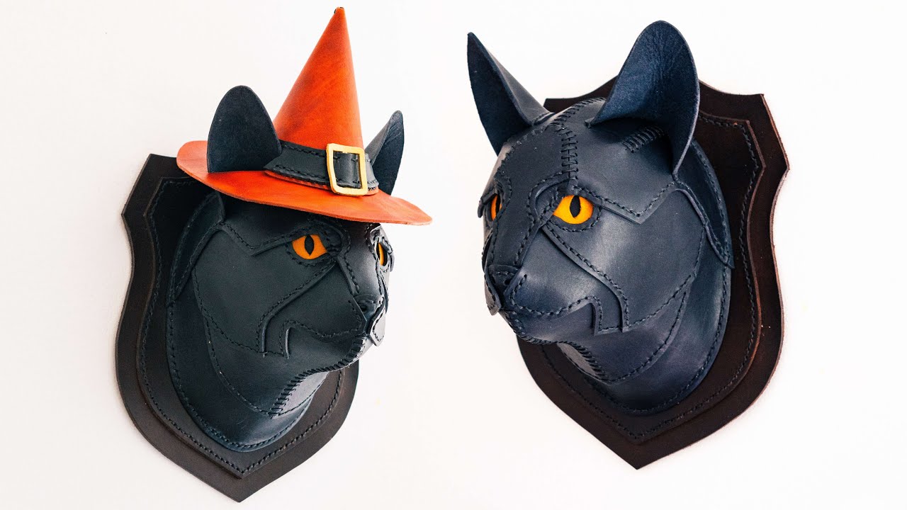 Making a Leather Cat Head Mount PDF Pattern