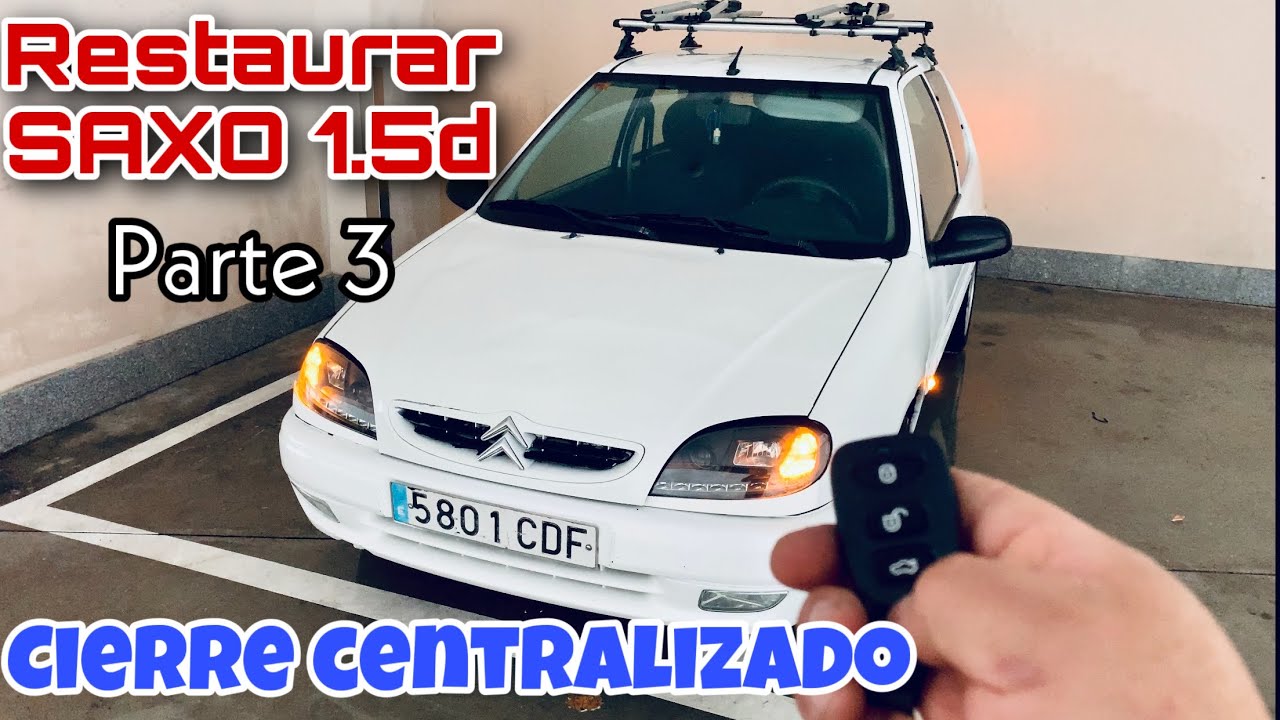 ✅ RESTAURANDO CITROEN SAXO 1.5D PARTE 3 instalar CIERRE CENTRALIZADO mando a distancia‼️