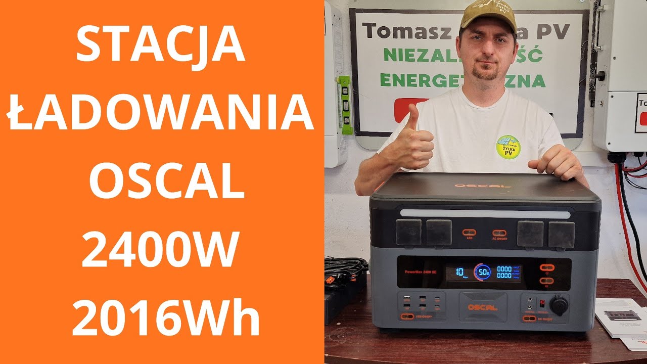 Stacja Ładowania Power Bank UPS. OSCAL PowerMax 2400SE 2016Wh 