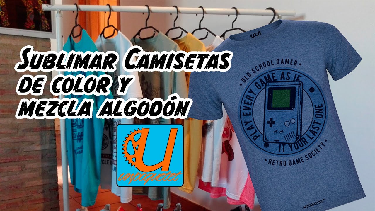 Camisetas de Sublimación de Color en poliéster y con mezcla en algodón.