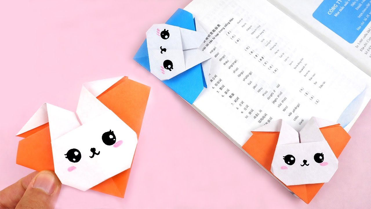 Basteln mit papier Ostern: Hasen Lesezeichen basteln - Basteln für ostern | DIY Bastelideen