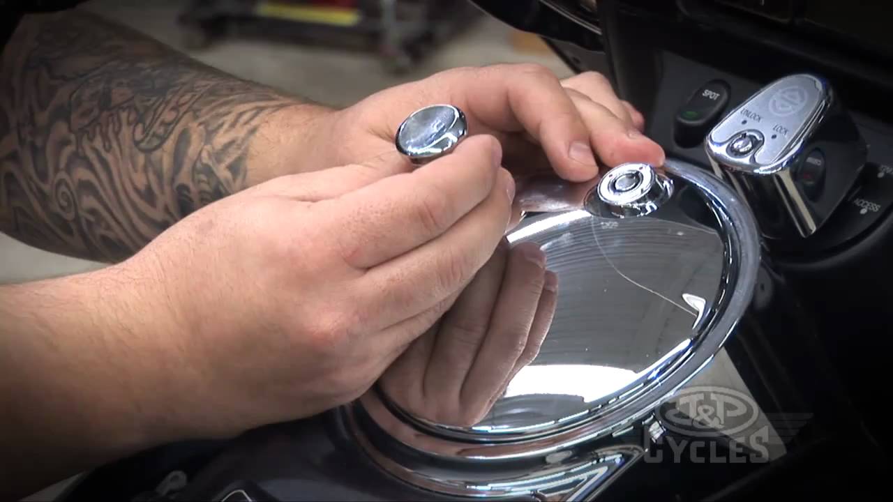 Kuryakyn Push Button Fuel Door Latch Installation by J&P Cycles