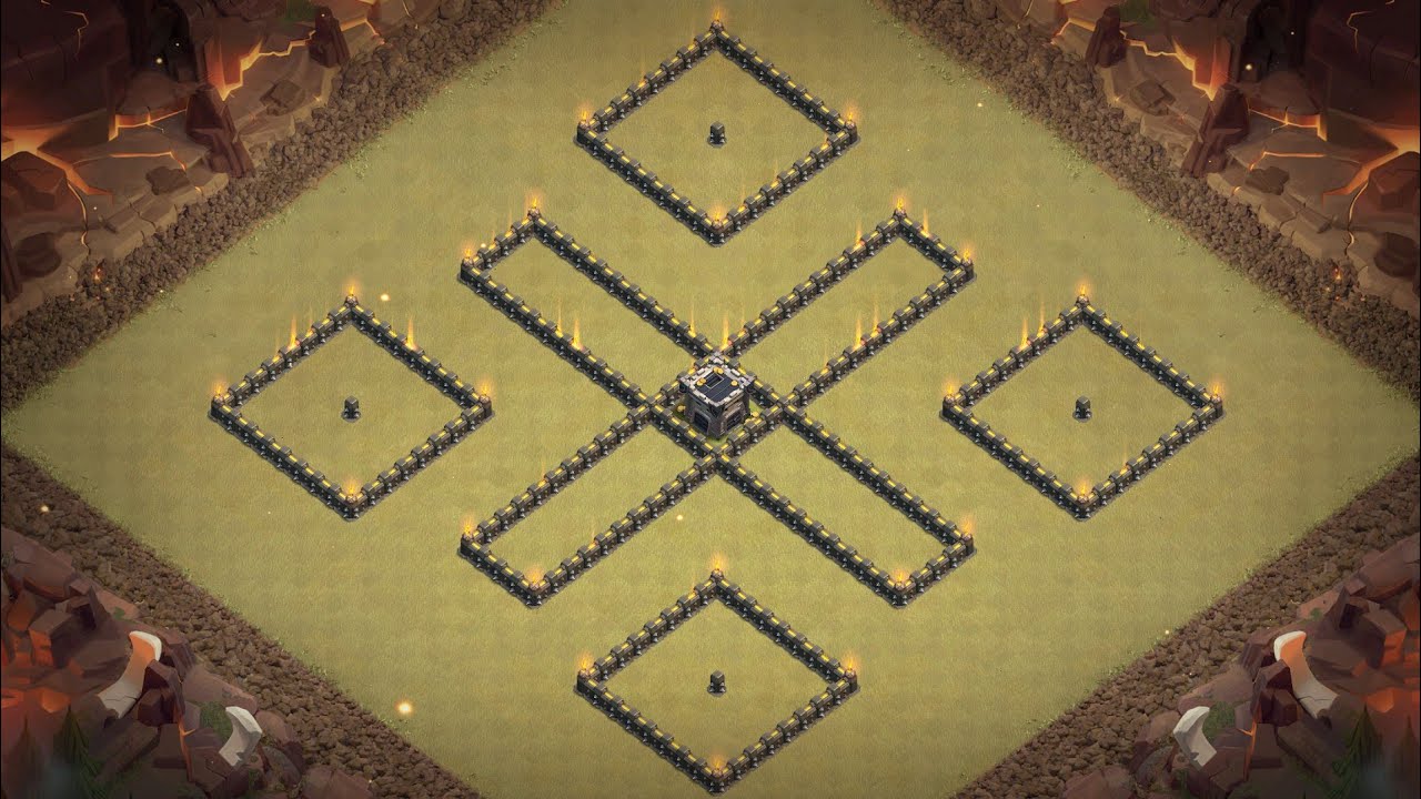 Learn how to 3 star this popular TH9 War Base in Clash of Clans