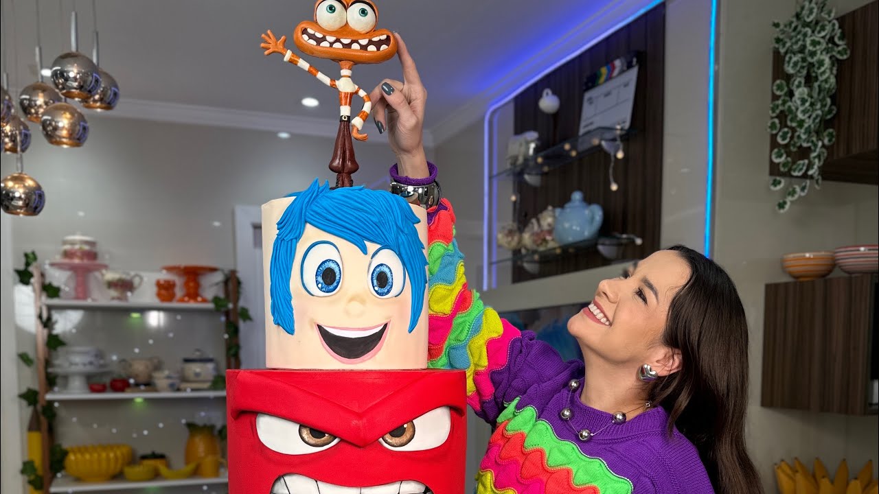 Bolo do Divertida Mente 2 - Passo a Passo | Bastidores | Sem Edição