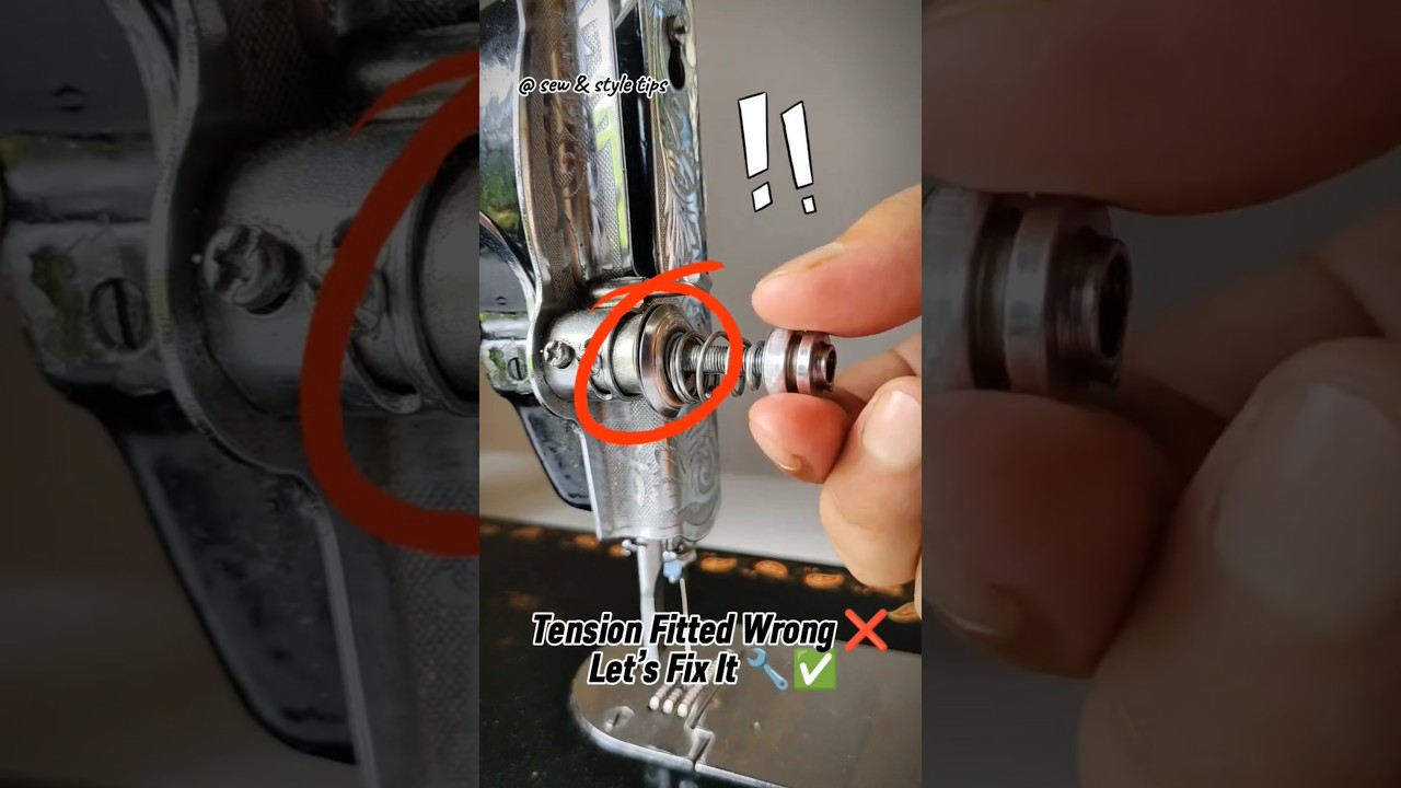 Tension Assembly Fitted Wrong ❌ Let&rsquo;s Fix It Step-by-Step ✅ #SewingMachineRepair #ussewtips