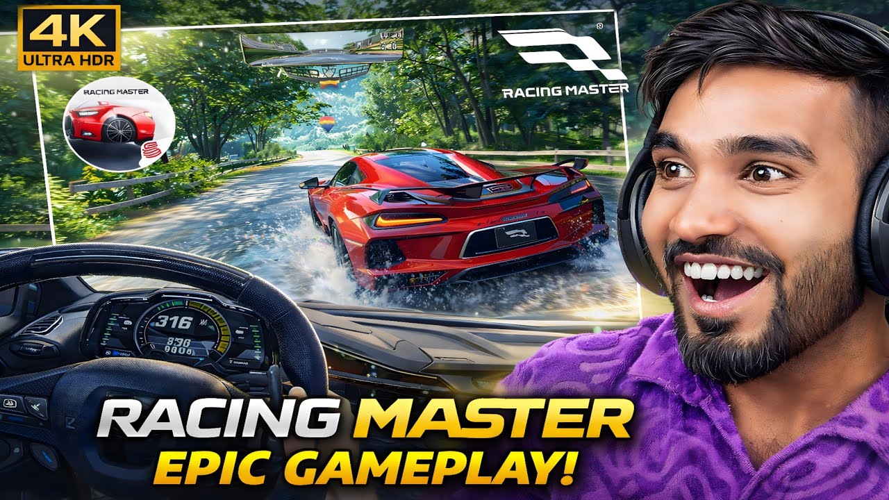 Racing Master Gameplay in 4K Ultra HDR 😱 | Real Cars, Extreme Speed & Next-Level Racing!