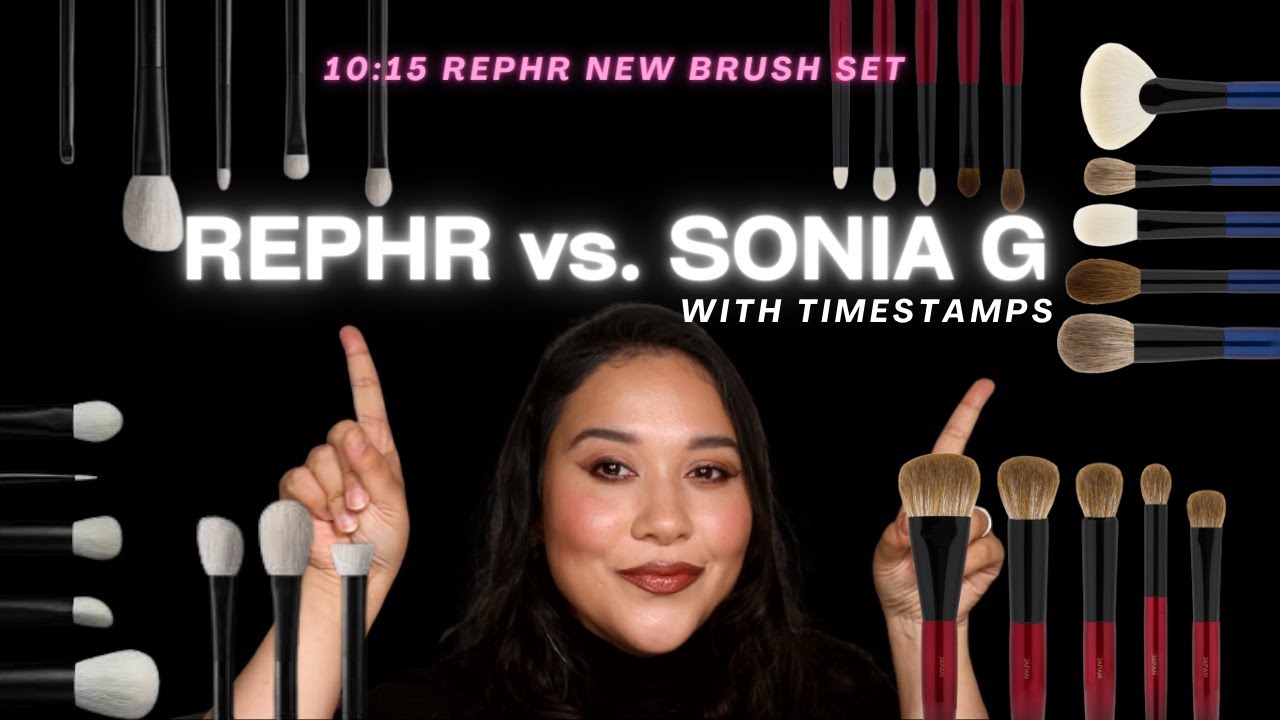 REPHR VS  SONIA G BRUSHES | w/ REPHR NEW BRUSH SET REVIEW