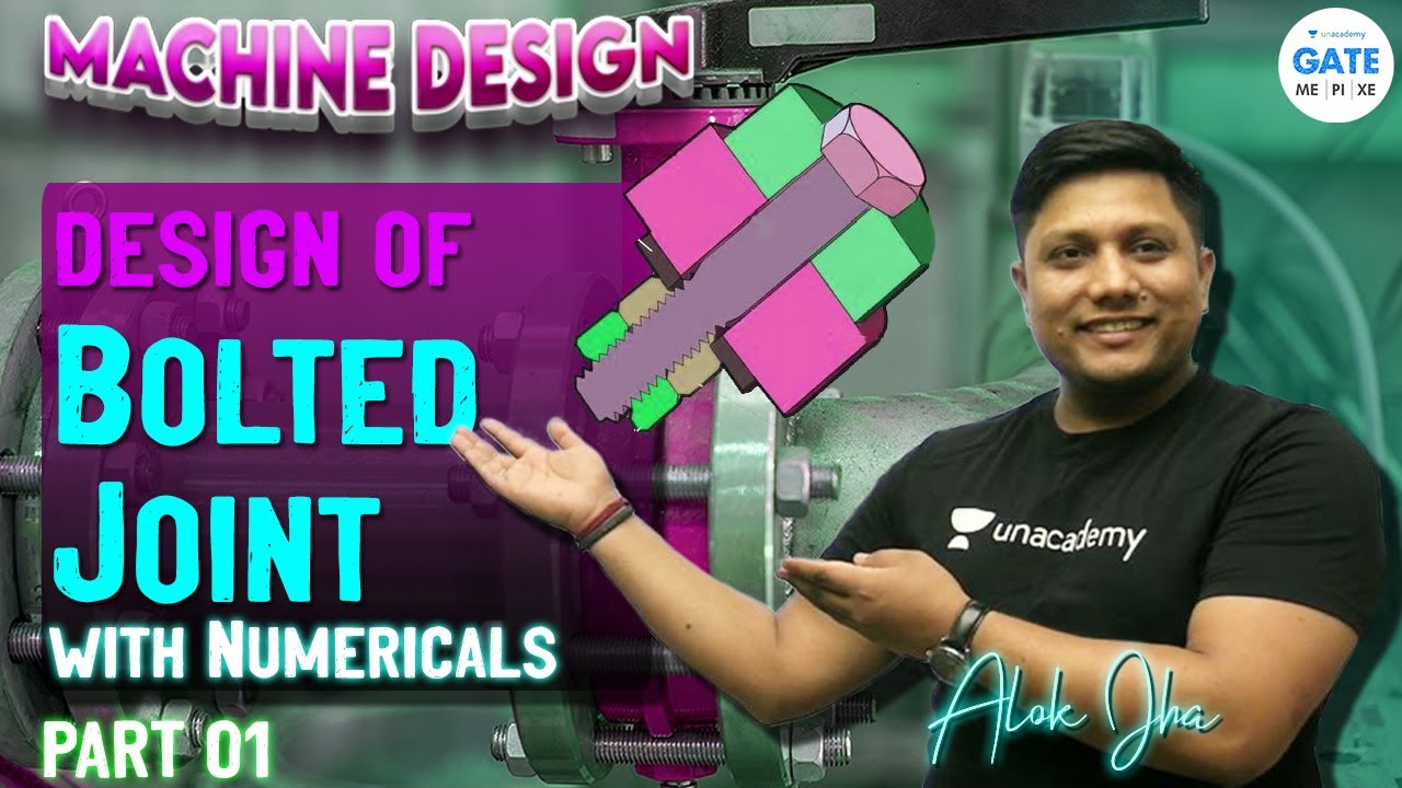 Design of Bolted Joint with Numericals   | L21  Machine Design |  