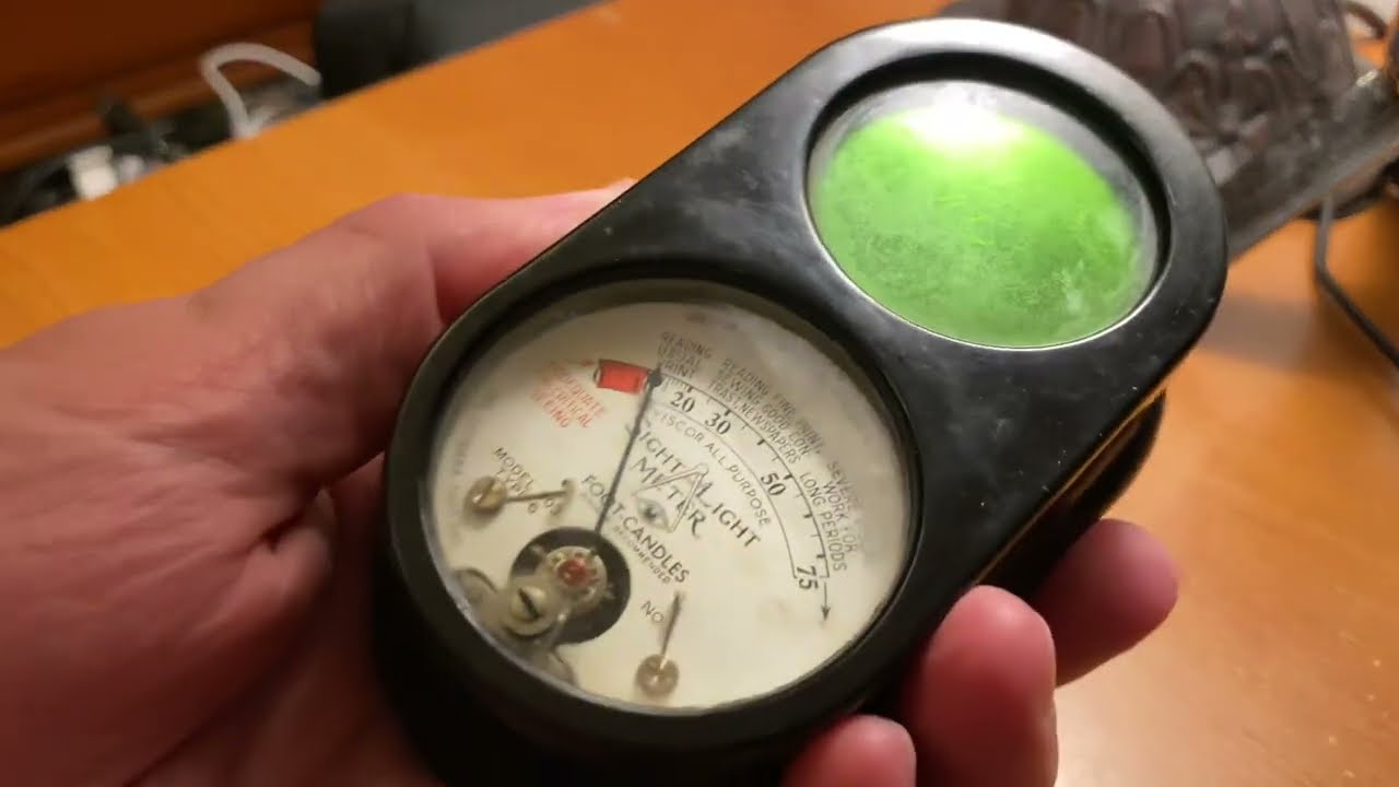 Taking the back off a 1935 light meter