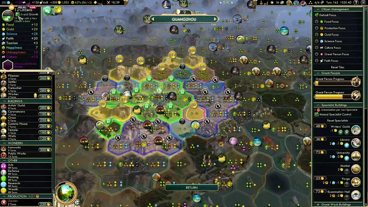 Continuing as China on Version 5.0 - Civ 5 VP