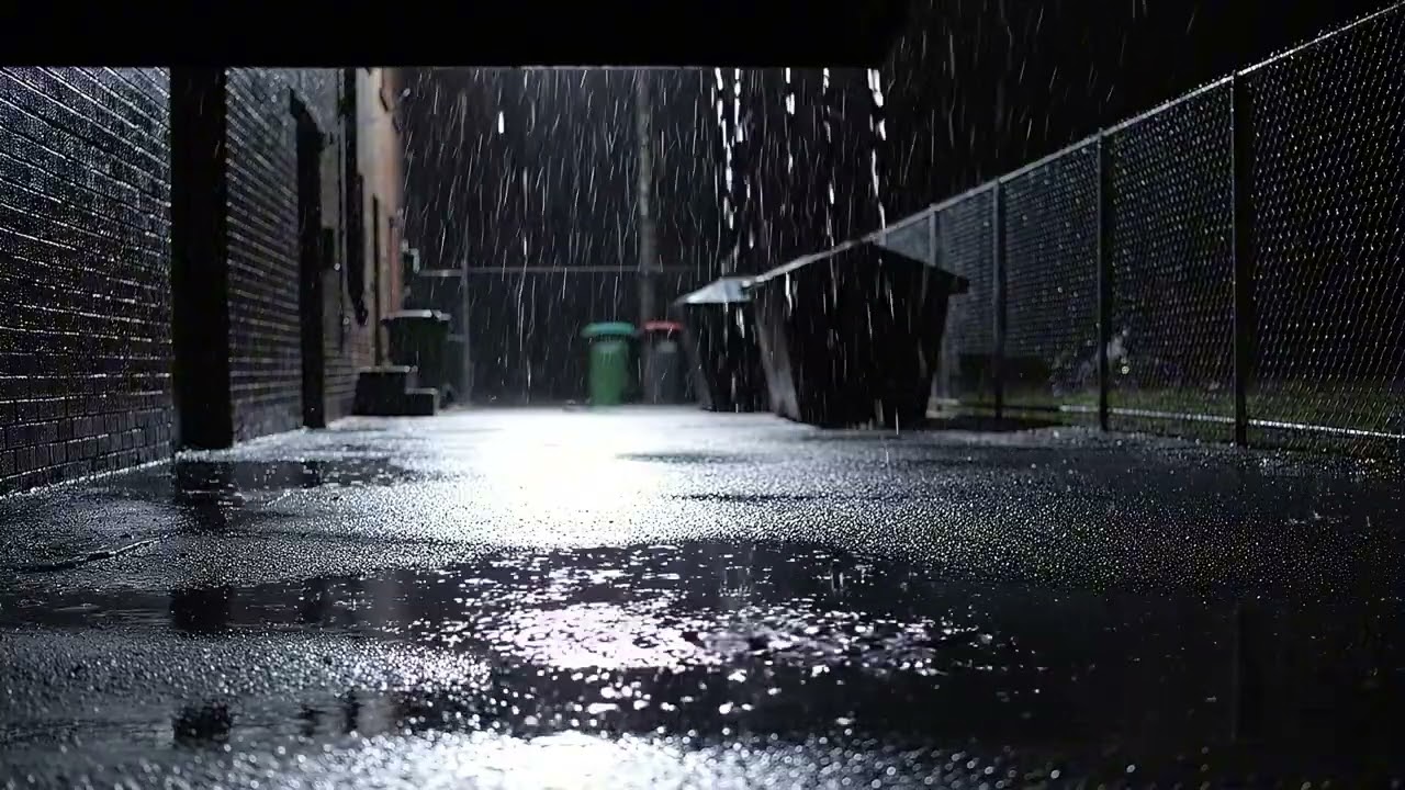 The sound of rain in the streets helps you sleep.