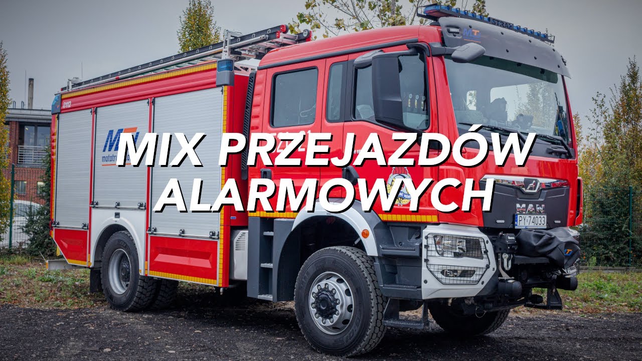 [MIX] Przejazdy ALARMOWE Straży Pożarnej z Poznania  i Okolic [Chludowo, Golęczewo, Poznań]
