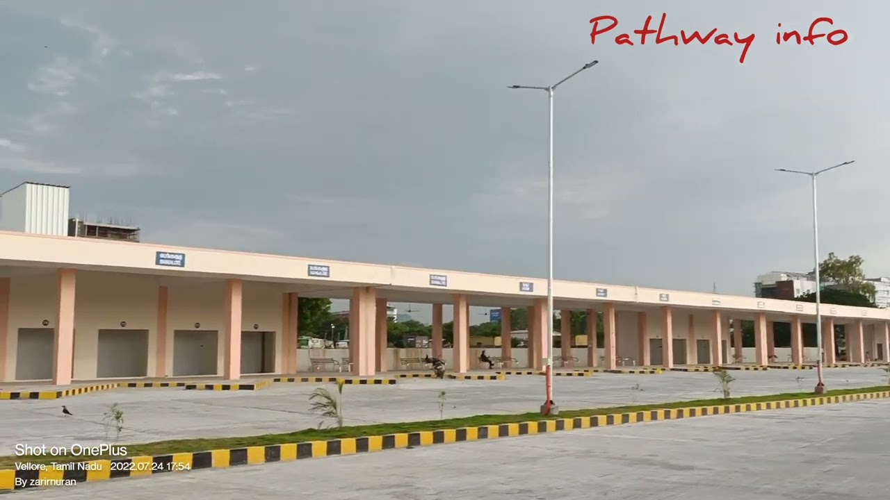 New Bus Stand of Vellore,Tamil Nadu, India # Vellorenewbusstand