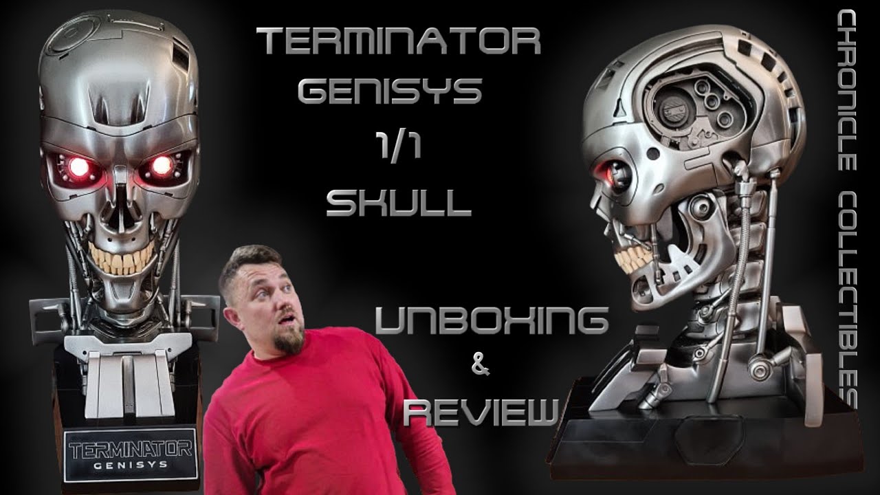 #119 Terminator Genisys - Chronicle Collectibles 1/1 Skull Unboxing & Review #terminator #skull