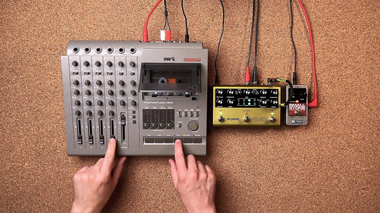 Tascam 424, Electro-Harmonix Small Stone and Strymon Volante // New Tape Day