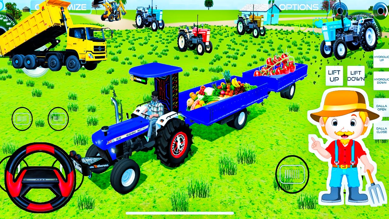 🚜 “Indian Vehicle Simulator 3D Tractor Driving Challenge | Hindi”