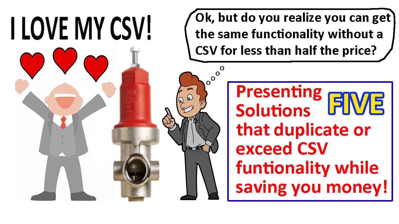 Для любителей запорных клапанов цикла: 5 способов дублировать или превзойти функциональность CSV,...
