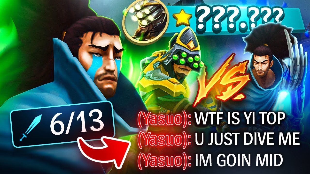 Master Yi TOP will make every YASUO rage quit their LANE.