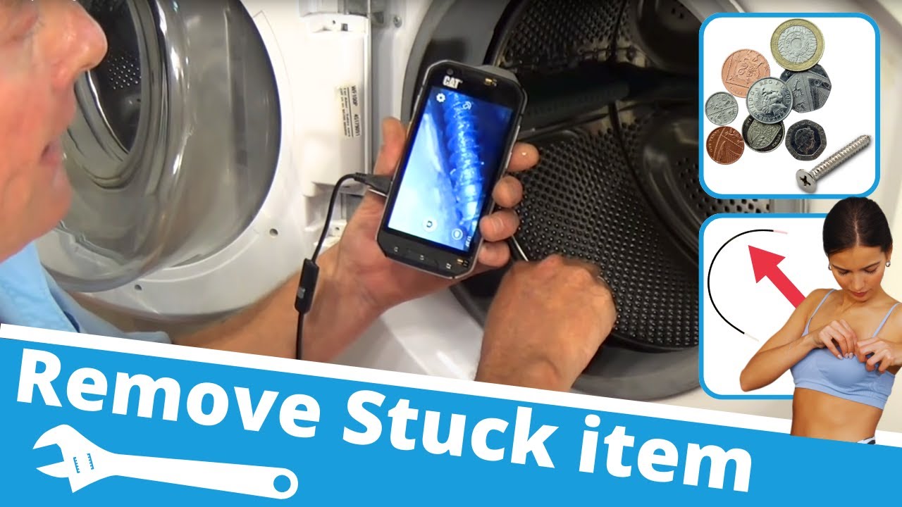 How to Remove bra wire, coins, screws from a noisy washing machine drum