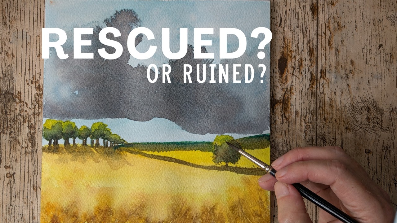 Watercolor Gone Wrong? How to fix your painting disaster!