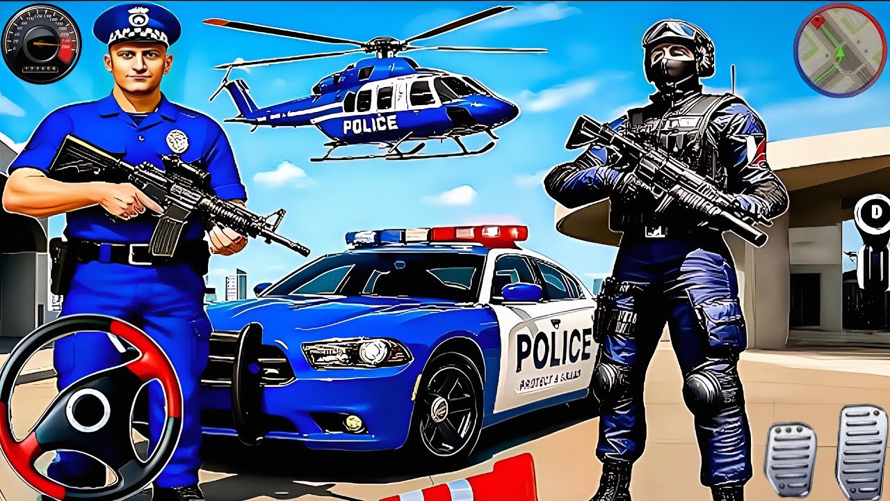 High Speed Police Car Chase Simulator 3D - Real Multi-Storey Cars Driver - Android GamePlay