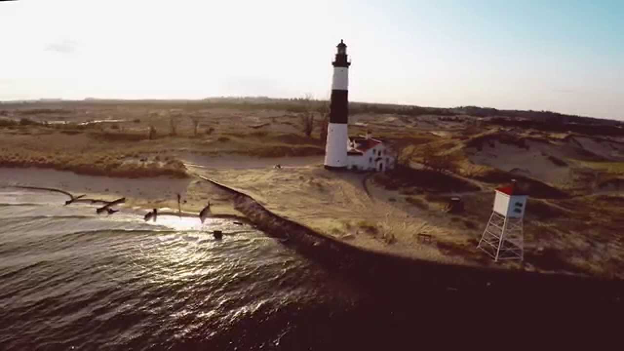 Big Sable Point Lighthouse Aerial Videography