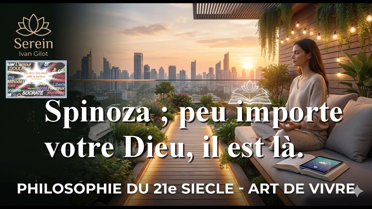 113.Spinoza ;  votre Dieu est là.      Philosophie pratique ; art de  vivre au 21e siècle