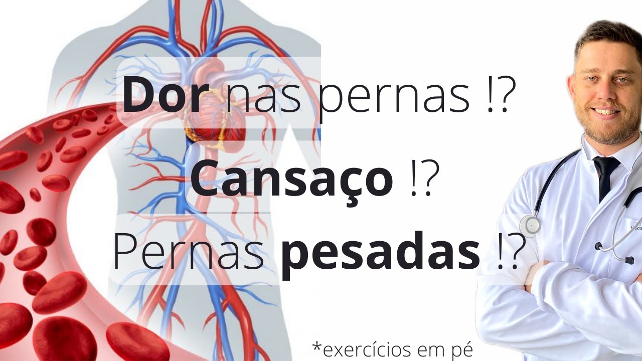 DOR nas Pernas, Cansaço e Peso nas pernas - série 3 - exercícios para melhorar a circulação (em pé)