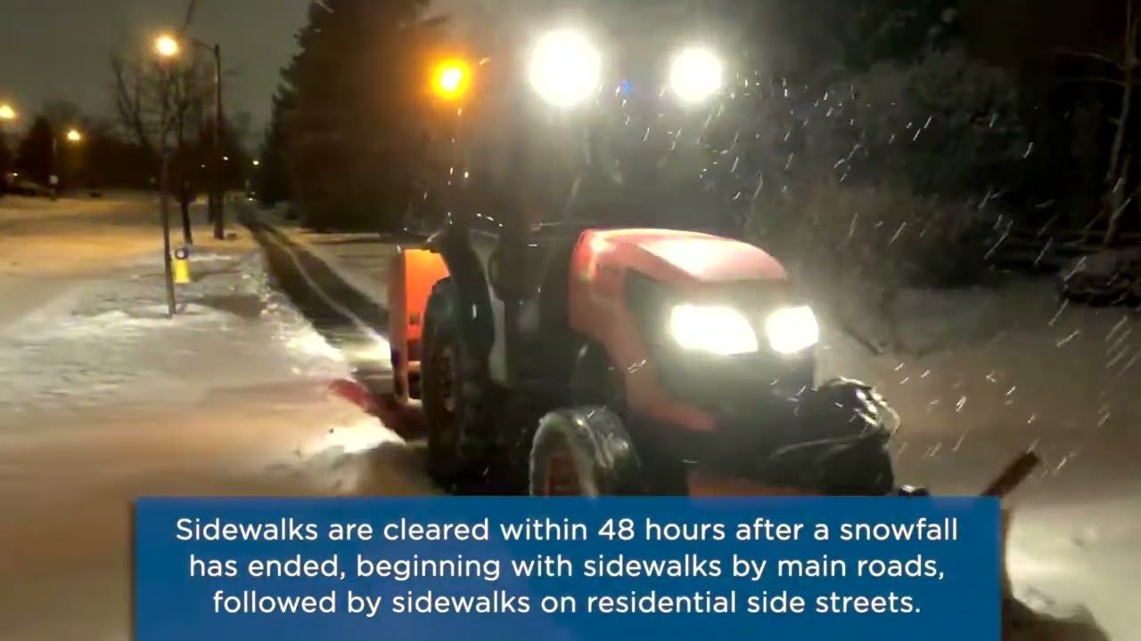 Winter Maintenance: Sidewalk clearing