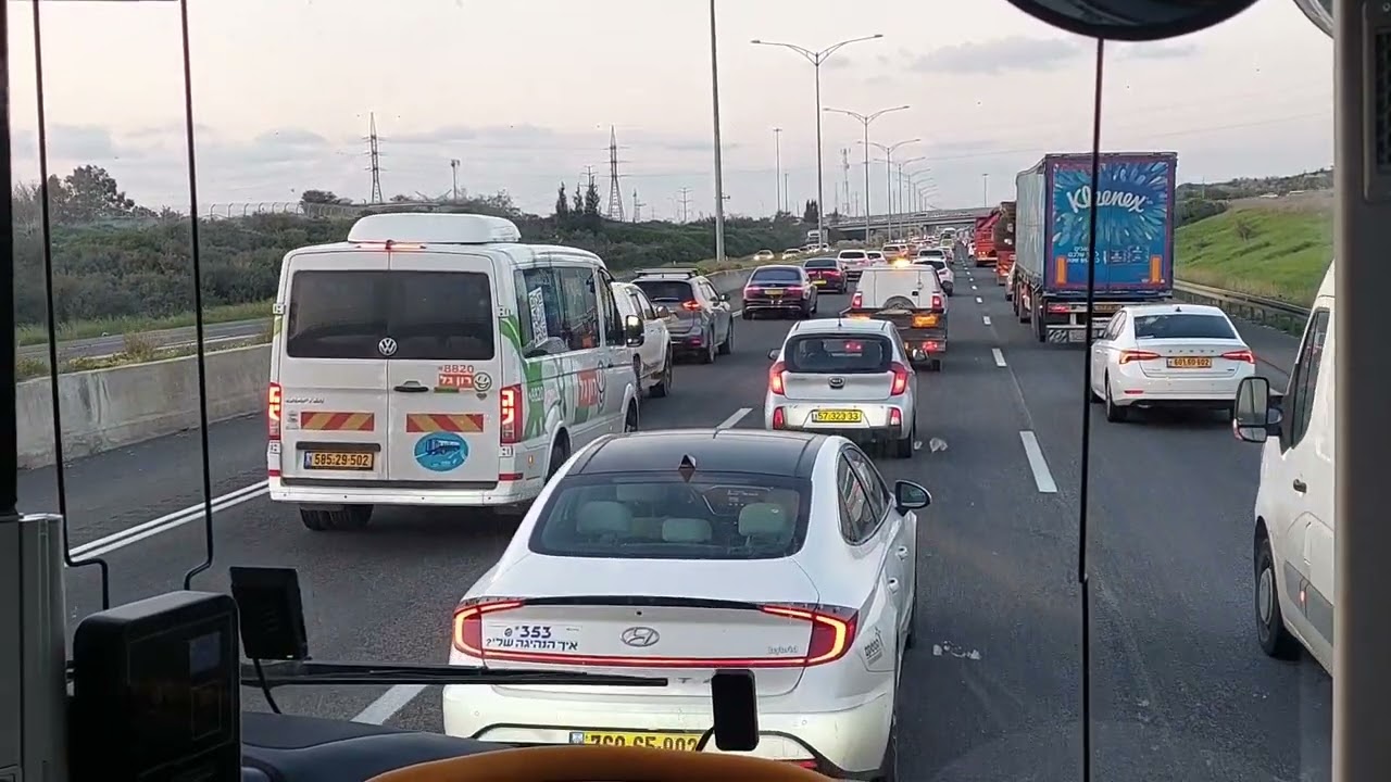 ממחלף שער שומרון לנתניה דרך הכבישים 5, 6 ו-57 Sha'ar Shomron Int. to Netanya via roads