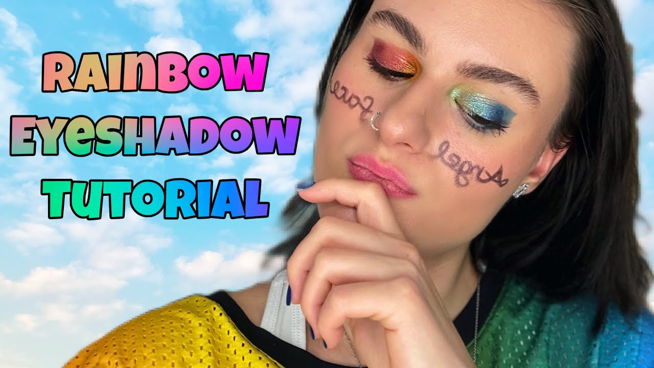 Watch if you’re tired of “clean girl” makeup// #Rainbow #Eyeshadow #Tutorial