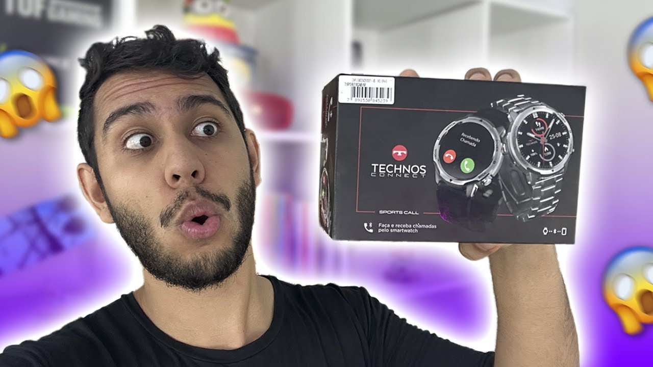 Smartwatch Technos Connect Sports Call: LINDO, Tela AMOLED, SUPER BATERIA, À PROVA D'ÁGUA e mto mais