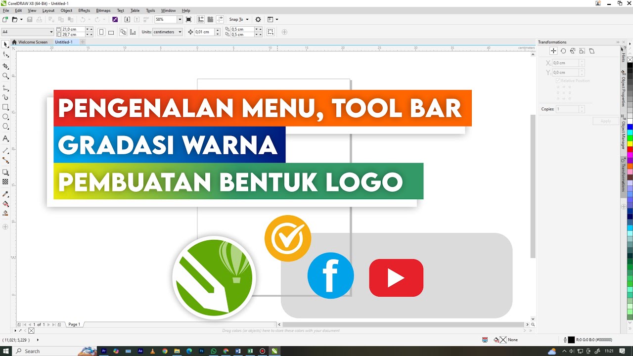 Belajar Corel Draw untuk pemula (1)